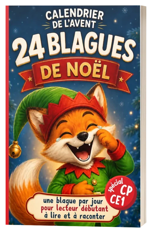 Couverture de 24 blagues de Noël